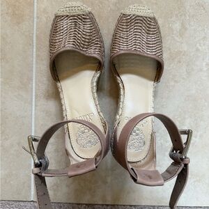 Vince Camuto Tan Woven Espadrilles